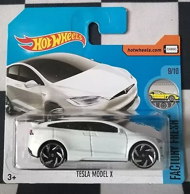 Buy 2017 Hot Wheels Tesla Model X Factory Fresh Short Card 97/365 #9/10 • 12£