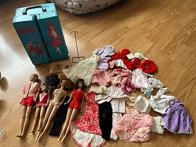 Buy Vintage 1960's  Barbie, Ken, Midge, Skipper, Clothing And Case • 39.58£
