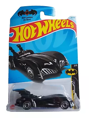 Buy Hotwheels Batman And Robin Batmobile Long Card • 6.99£