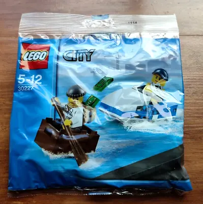 Buy LEGO CITY Police Watercraft Policeman & Robber Minifigs Set 30227 New Sealed Bag • 3.99£