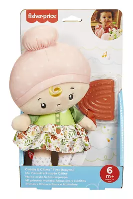 Buy Fisher Price Cuddle And Chime First Babydoll Ages 6+ Months **BRAND NEW** • 16.99£