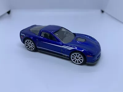Buy Hot Wheels - ‘09 Chevrolet Corvette C6 ZR1 Blue - Diecast - 1:64 Scale - USED • 2.50£