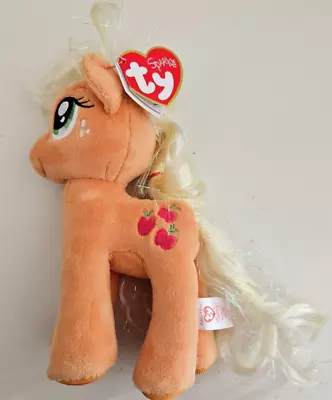 Buy TY Beanie Babies Sparkle Apple Jack My Little Pony Soft Toy Plush Teddy With Tag • 9.99£