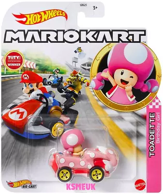Buy Hot Wheels Mario Kart- Toadette Birthday Girl- New/sealed  • 19.99£