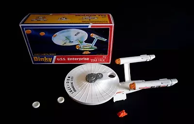 Buy Dinky No.358 Star Trek USS Enterprise 1976 With Shuttle Craft, 2 Photons & Box.. • 67.45£
