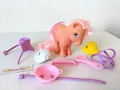 Buy My Little Pony 35th Anniversary / G1  Peachy + Accessories / Bundle • 9.99£