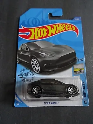 Buy Hot Wheels Tesla Model 3 - Grey Colour Model Car - 2020 Long Card Issue - SEALED • 18£