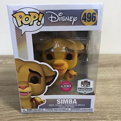 Buy SIMBA #496 FLOCKED | FUNKO POP! HQ Exc. | THE LION KING | DISNEY CLASSIC MOVIE • 19.99£