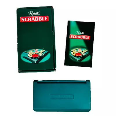 Buy CASE ONLY Pocket Travel Scrabble By Mattel 2001 Magnetic Tiles Hard Case SPARES • 9.99£