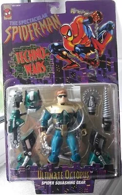 Buy The Spectacular Spiderman: Techno-Wars: Ultimate Octopus, Sealed Toy Biz, 1996 • 49.95£