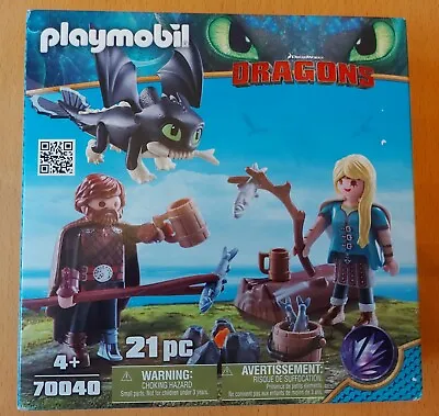 Buy Playmobil Set 70040 How To Train Your Dragon Baby Nightlight Astrid Figures • 12.50£