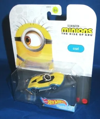 Buy Collector Hot Wheels Character Cars Minions The Rise Of Gru #5 Carl, New • 11.24£