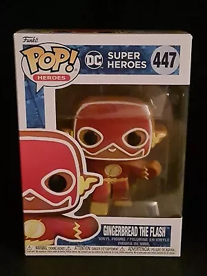 Buy Funko Heroes DC Christmas Holiday 447 Gingerbread The Flash Figure + Protector • 12.95£