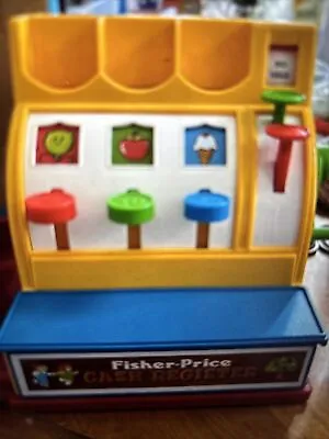 Buy Vintage 1974  Retro Fisher Price Cash Register Till  Working With Coins • 15£