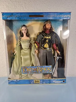 Buy Barbie Lord Of The Rings, Arwen And Aragorn NRFB,2003#B3449 • 214.12£