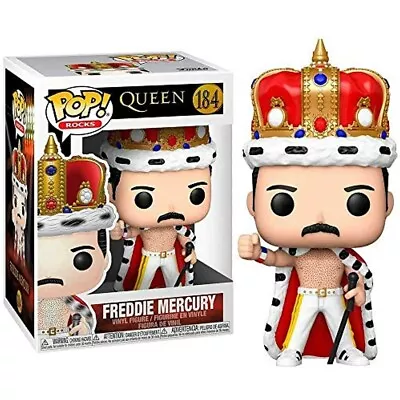 Buy Funko Pop Rocks Queen Freddie Mercury King #184 Vinyl Figure • 23.99£