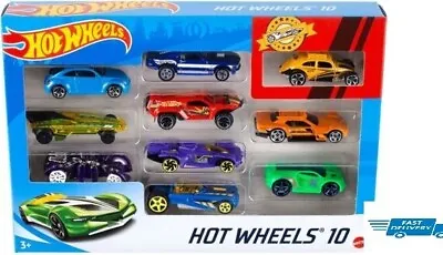 Buy 10-Car Pack Of 1:64 Scale Vehicles​, Gift For Collectors Hot Wheels • 17.85£