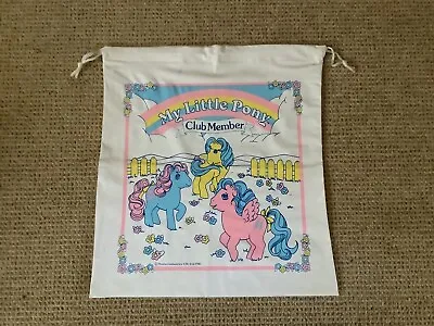 Buy My Little Pony, Club Member Plastic Draw String Bag. 1985 • 29£