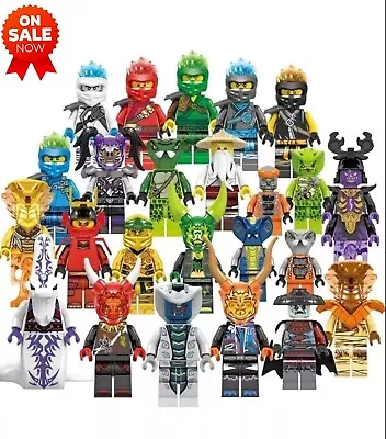 Buy Ninjago Mini Figures Kai Jay Sensei Wu Master Building Blocks Kids Toys 24 Pcs • 13.50£