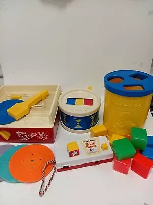 Buy Bundle Of Vintage Fisher Price Toys Record Player Pocket Camera Rare Collectors  • 9.99£