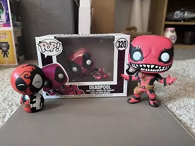 Buy Funko Pop! Marvel Deadpool Casual #320 Bundle Venompool • 10£