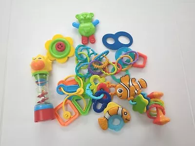 Buy Amazing 12 Piece Bundle  Of Assorted Rattle Teething  And Pram Toys • 3.99£