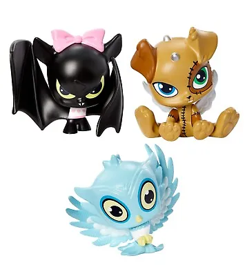 Buy 3 Pk Monster High Vinyl Pets -  Watzit, Count Fabulous And Sir Hoots A Lot • 18.99£