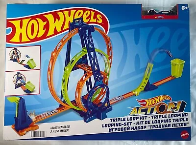 Buy Hot Wheels Triple Loop Kit Age 6+ Mattel • 21.99£