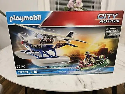 Buy Playmobil City Action 70779 Police Seaplane Smuggler Pursuit, Floats On Water,  • 33.33£