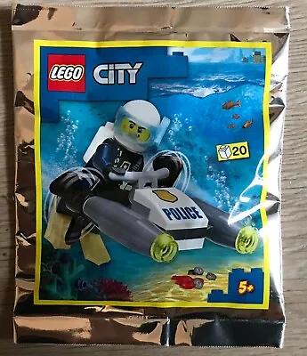 Buy New Lego City Policeman & Scooter Of The Seas Foil Polybag Figure 952208 • 3.90£