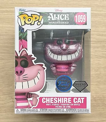 Buy Funko Pop Disney Alice Wonderland Cheshire Cat Diamond Glitter #1059 + Protector • 34.99£