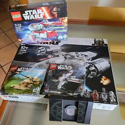 Buy LEGO Star Wars Razor Crest Obi Wan Interceptor X-Wing AAT Battle Of Yavin Bundle • 114.77£