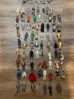 Buy 73 Vintage Star Wars Kenner Action Figures And Assorted Weapons: 1977 - !983 • 244£