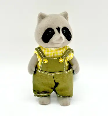 Buy SYLVANIAN FAMILIES Father Racoon Chestnut FIGURE Vintage Clothed Dad RETRO 80s90 • 15.49£