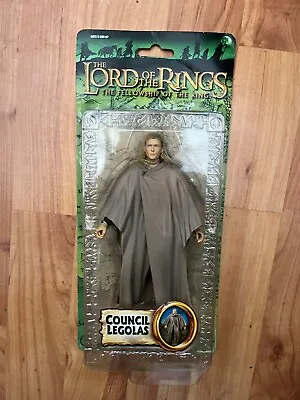 Buy Bnib Lord Of The Rings Council Legolas Toy Biz Action Figure Fellowship Series • 10.99£