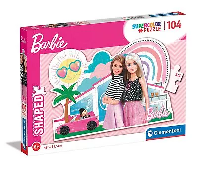 Buy Clementoni 27163 Barbie Supercolor Shaped Barbie-104 Pieces-Jigsaw Puzzle For Ki • 14.34£