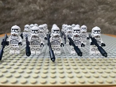 Buy 20 X Lego Star Wars Clone Troopers From Set 75372 Mini-figures With Blaster Only • 105.99£