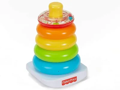 Buy 6 Months 3 Years Old Baby Toddle Fisher Price Rock A Stack Activity Toy For Kids • 15.75£