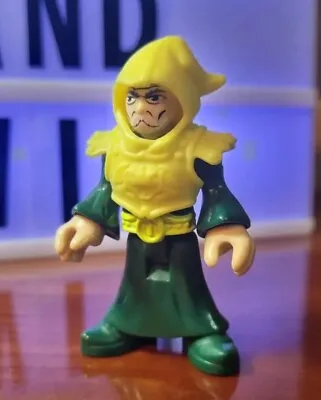 Buy Rare Fisher Price Imaginext Castle Green Wizard Action Figure With Hood • 7.99£