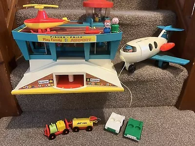 Buy Fisher Price Play Family Airport - Vintage With Figures And Vehicles • 35£