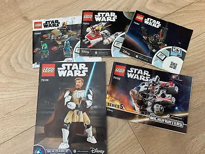 Buy LEGO Star Wars Instruction Books Job Lot 75109 75193 75264 75263 75267 • 3£