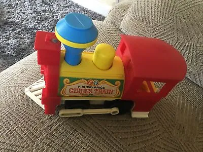 Buy Vintage 70s Fisher Price Little People CIRCUS TRAIN ENGINE TOOT  TOOT WORKS • 7.99£