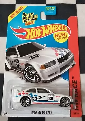 Buy Hot Wheels 2014 First Editions BMW E36 M3 Race Long Card Protector Included  • 14.99£