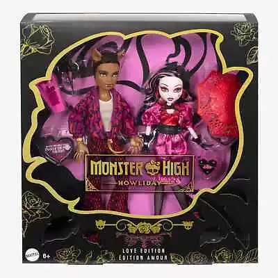 Buy Monster High Draculaura And Clawd Howliday Love Edition 2 Pack Doll Limited • 132.58£
