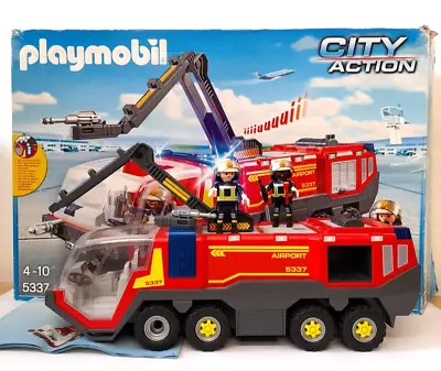 Buy Playmobil City Action 5337 Airport Fire Engine With Lights And Sound Incomplete • 44.99£
