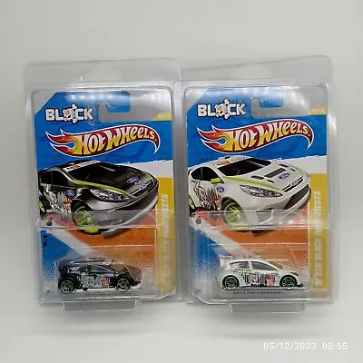 Buy Hot Wheels 2011 Ken Block Ford Fiesta White & Black Cars Set With Protector • 103.97£