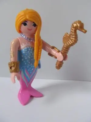 Buy Playmobil Fairytale/Magic Figure: Mermaid & Seahorse Sceptre (blue/pink) NEW • 5.29£