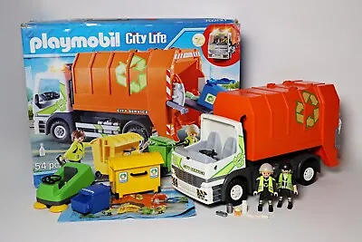 Buy Playmobil Recycling Truck 70200 City Life Bin Dustbin Garbage Trash Boxed Worker • 17.99£