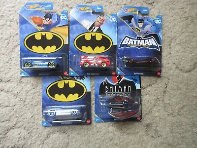 Buy 5 Mattel Hot Wheels Batman Vehicles - Lot 1 • 10.99£