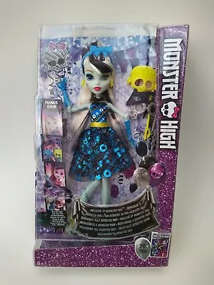 Buy Mattel Monster High Doll Frankie Stein  Welcome To Monster High  2015 | Original Packaging | NEW • 92.67£